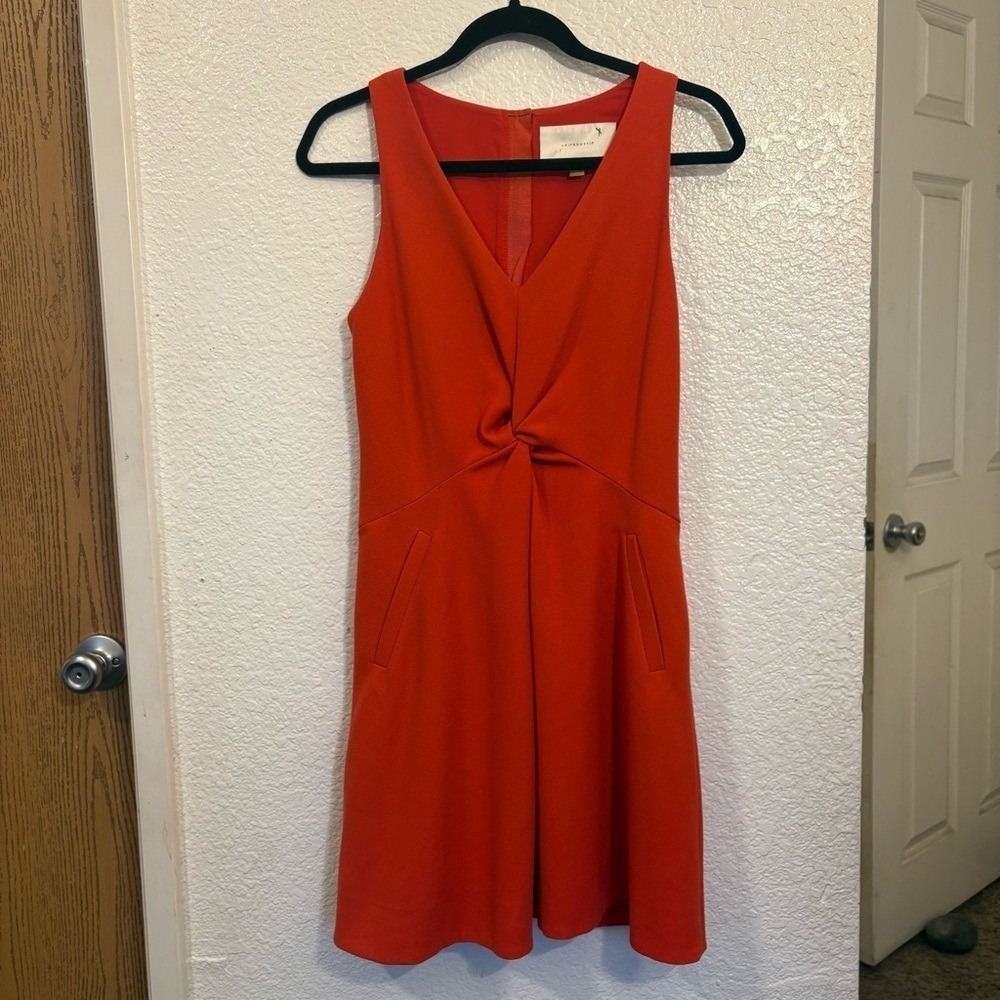 LEIFSDOTTIR Anthropologie Twisted‎ Crepe Mini Dress Women Size 2